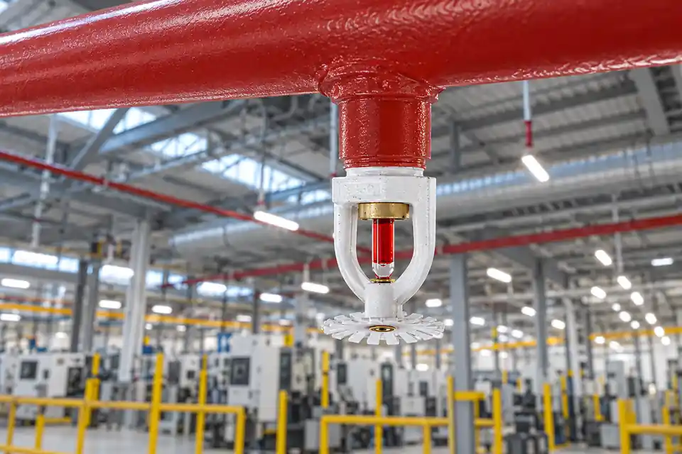 Islak borulu sprinkler sistemi — detay görünümü 2