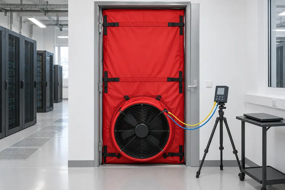 Oda sızdırmazlık / Door Fan testi